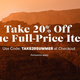 20% Off One Full-Price Item | Backcountry | Promo code TAKE20SUMMER